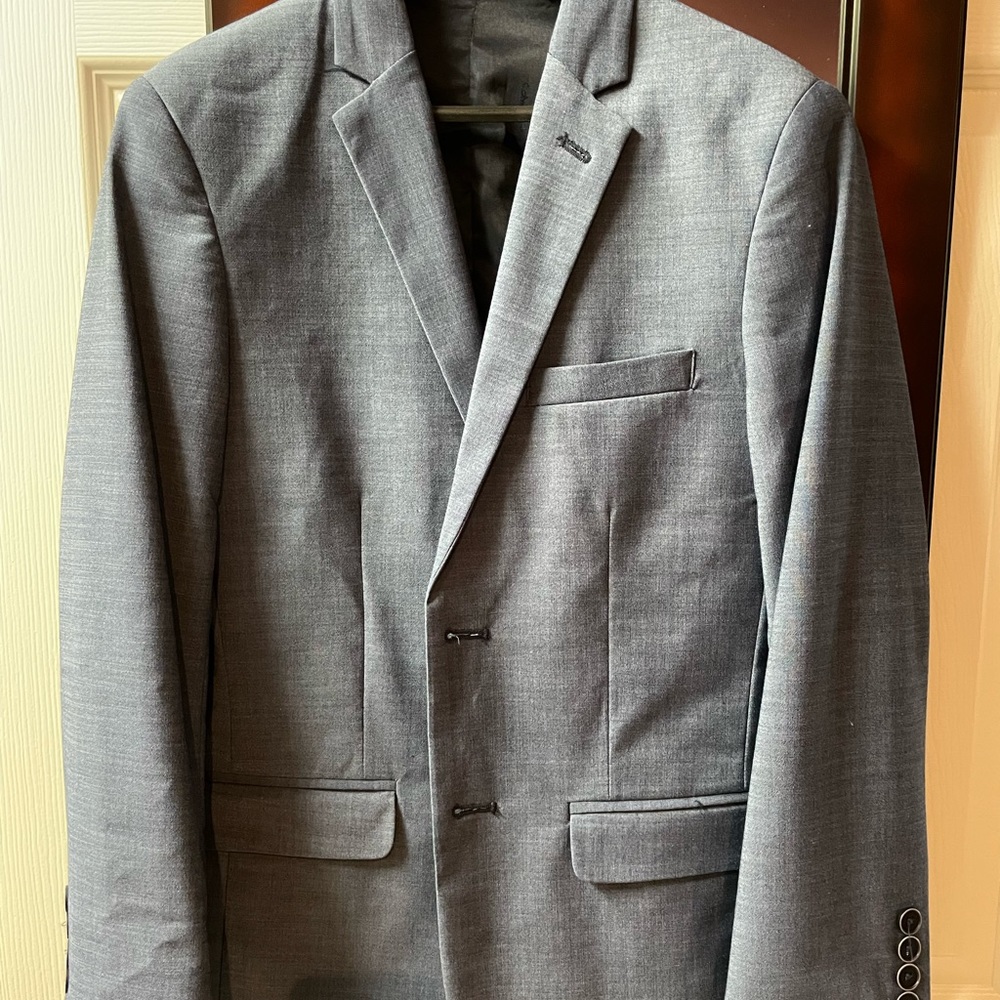 Boys light gray dress suit